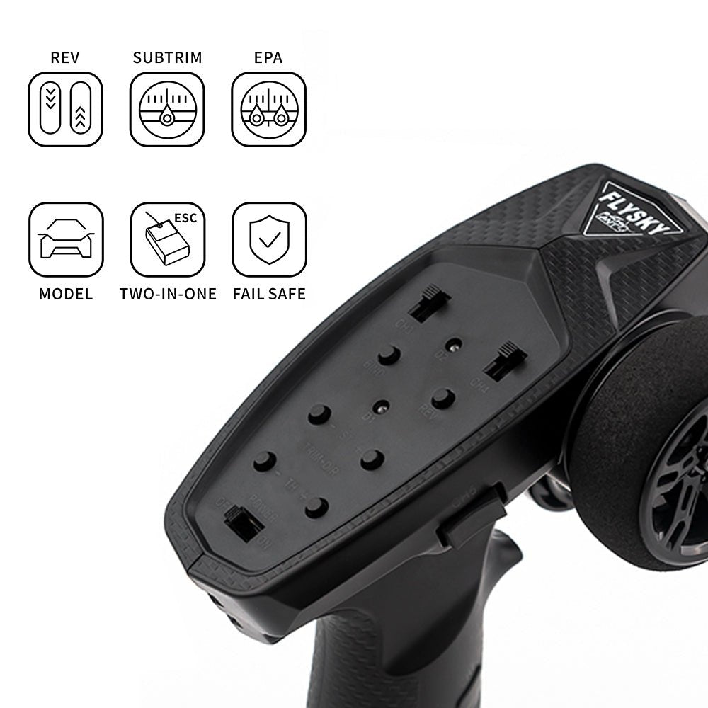 Flysky FSMG7 Telemetry Transmitter With FSR7D Receiver for Rc Car / Boat 2.4Ghz Ant Protocol 7