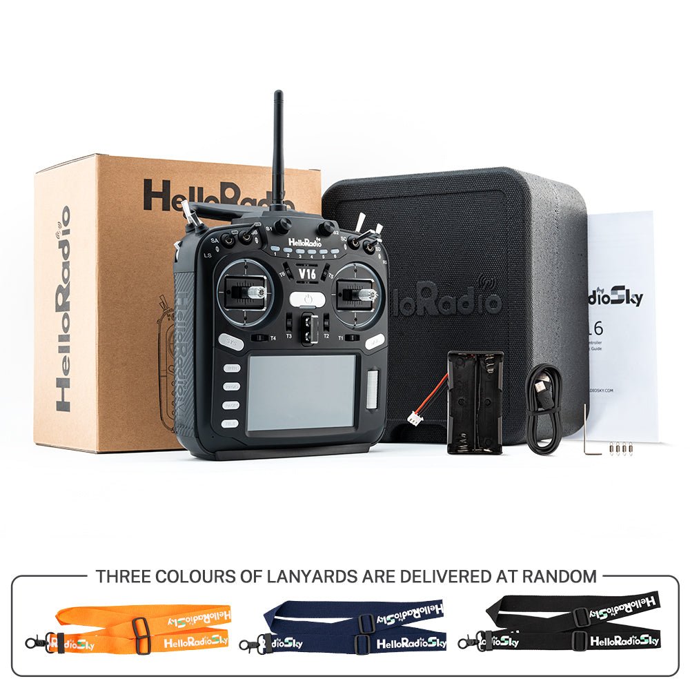 HOBBYMATE V16Pro ELRS Hall Gimbals Radio Transmitter Support EDGETX OPENTX 16 Channels 2.4G for RC Drone, Mode 2