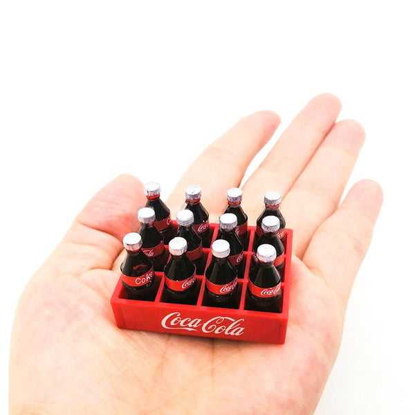 Lot De 12 Miniatures De Canettes Coca-Cola Pour Maison De Poupée - Modèle Décoratif En Résine, Neuf