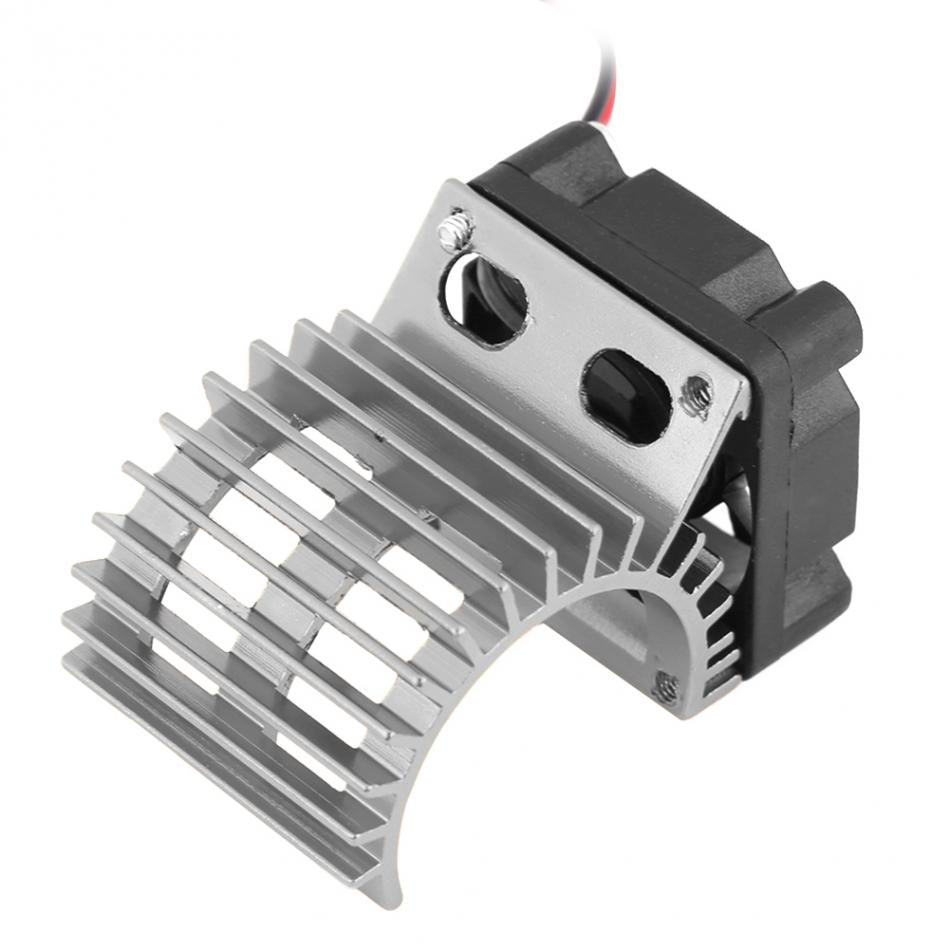 Motor Cooling Heat Sink With Cooling Fan for 1/10 Scale Electric RC Car Heatsink Top Vented 450 / 550 Motor