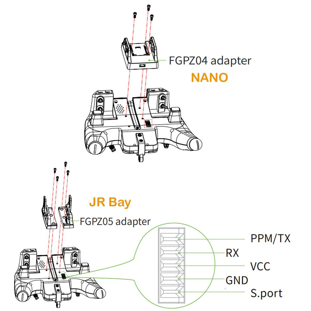 Flysky EL18 Elysium Transmitter External Module Bay Adapter – Hobbymate ...