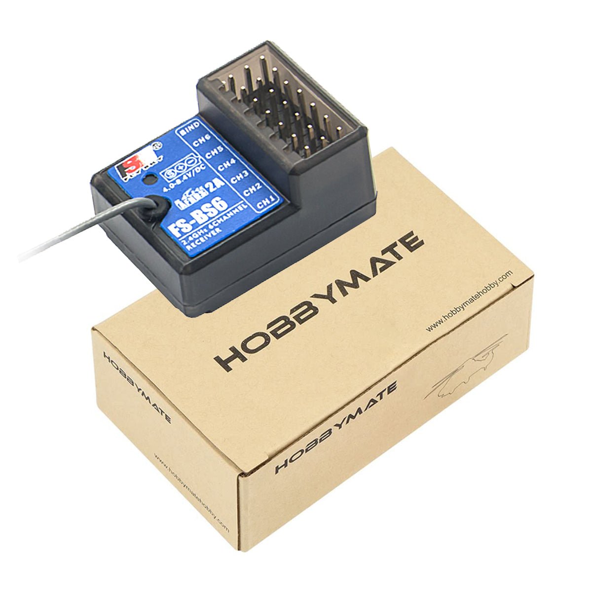 Récepteur Flysky FS-BS6 6 Canaux – Compatible FS-GT5 & FS-iT4S Pour Voiture & Bateau RC – AFHDS 2A Haute Sensibilité