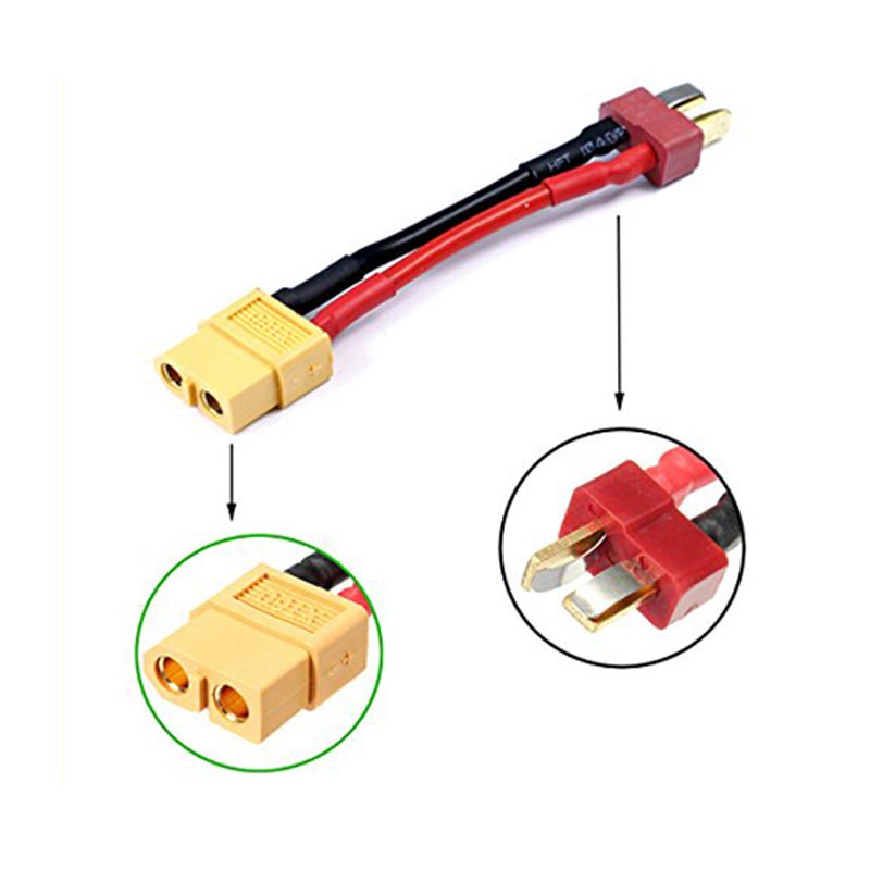 Connettore Adattatore XT60 Attacco Femmina A 2 XT60 Attacco Maschio Per Il Collegamentp In Serie Di Batterie