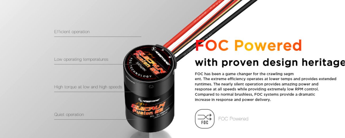 R*a様 未使用のHobbywing製 Fusion Se 1800kv QUICRUN Fusion SE (2in1 FOC system) - HOBBYWING North America