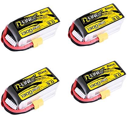 Tattu 1300mAh 4S 120C 2個セット✨️ Tattu 1300mAh 4S 120C 14.8V R-Line Version 3.0 Lipo Battery